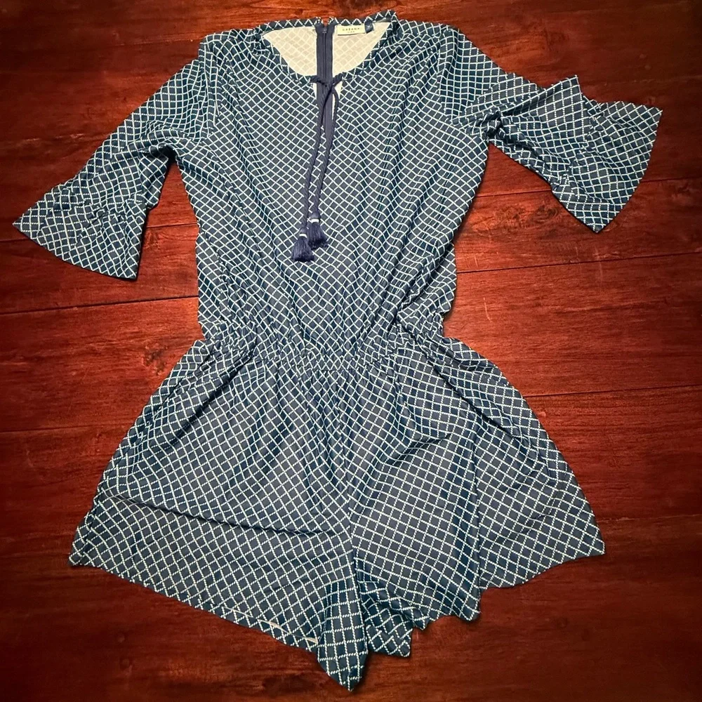 Cabana Life Nautical Ruffle Sleeve Romper New without tag. Size Medium - Picture 9 of 9